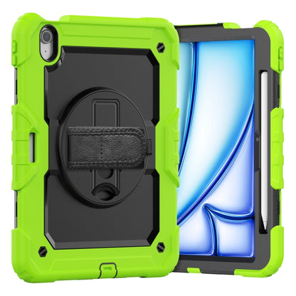 Turntable Holder Silicone Hybrid PC Tablet Case with Shoulder Strap, For iPad Air 11 2025 / 2024�...