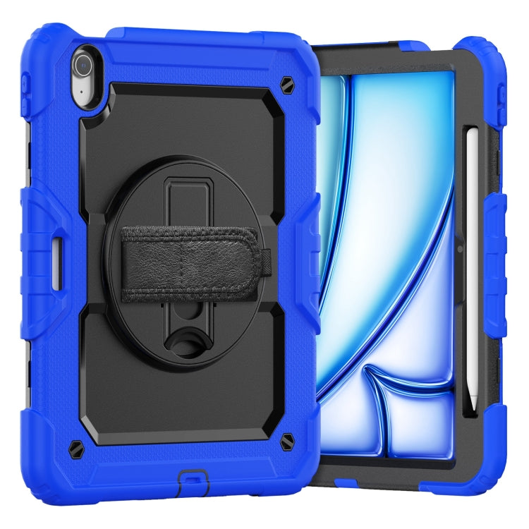 Turntable Holder Silicone Hybrid PC Tablet Case with Shoulder Strap, For iPad Air 11 2025 / 2024�...