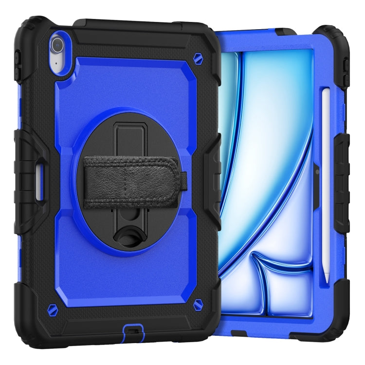 Turntable Holder Silicone Hybrid PC Tablet Case with Shoulder Strap, For iPad Air 11 2025 / 2024�...