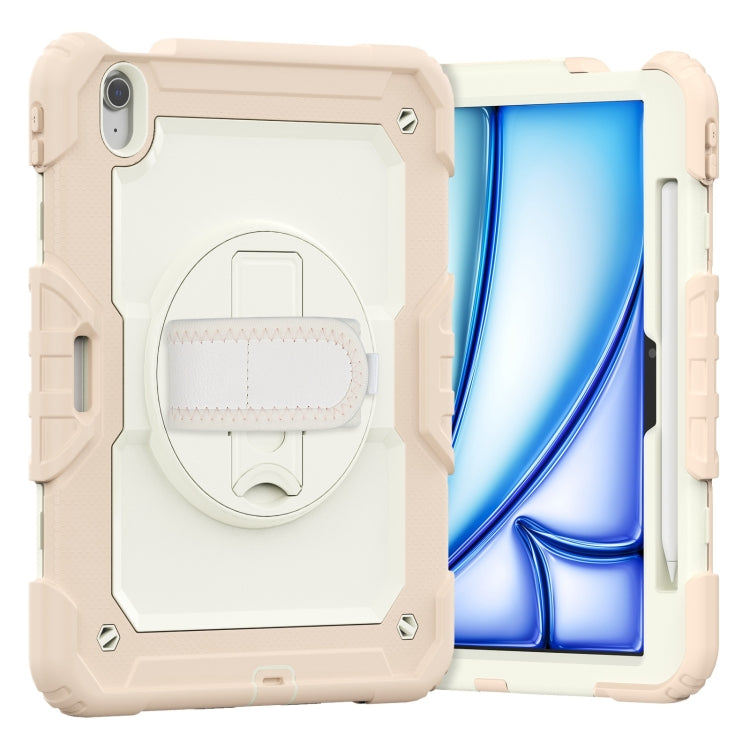 Turntable Holder Silicone Hybrid PC Tablet Case with Shoulder Strap, For iPad Air 11 2025 / 2024�...