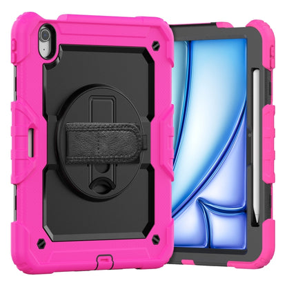 Turntable Holder Silicone Hybrid PC Tablet Case with Shoulder Strap, For iPad Air 11 2025 / 2024�...