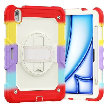 Turntable Holder Silicone Hybrid PC Tablet Case with Shoulder Strap, For iPad Air 11 2025 / 2024�...