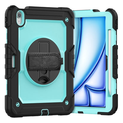 Turntable Holder Silicone Hybrid PC Tablet Case with Shoulder Strap, For iPad Air 11 2025 / 2024�...