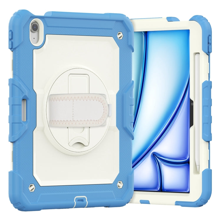 Turntable Holder Silicone Hybrid PC Tablet Case with Shoulder Strap, For iPad Air 11 2025 / 2024�...