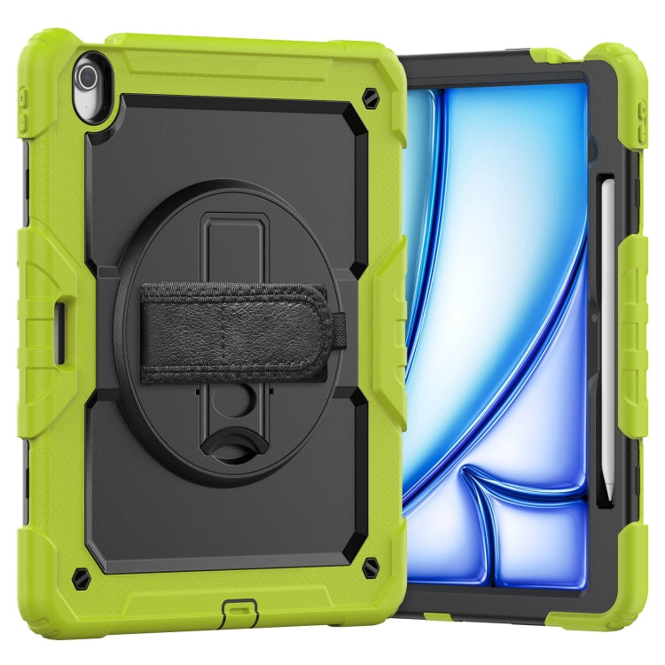 Turntable Holder Silicone Hybrid PC Tablet Case with Shoulder Strap, For iPad Air 11 2025 / 2024�...