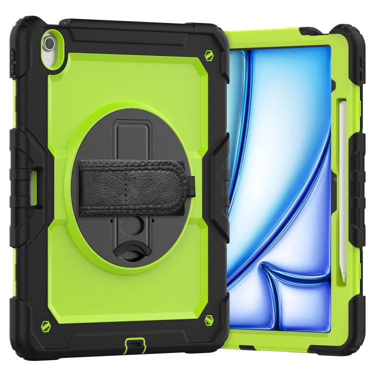 Turntable Holder Silicone Hybrid PC Tablet Case with Shoulder Strap, For iPad Air 11 2025 / 2024�...