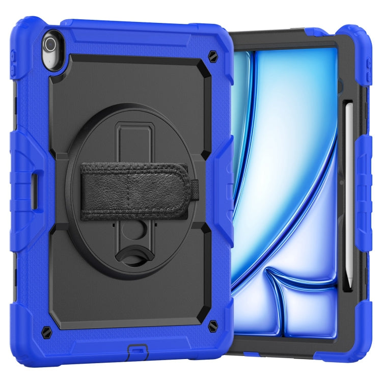 Turntable Holder Silicone Hybrid PC Tablet Case with Shoulder Strap, For iPad Air 11 2025 / 2024�...