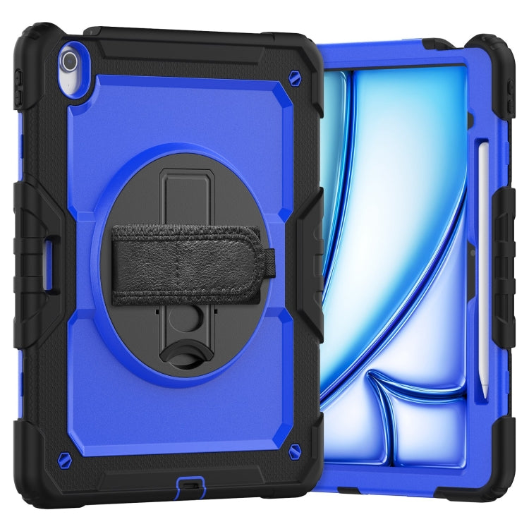 Turntable Holder Silicone Hybrid PC Tablet Case with Shoulder Strap, For iPad Air 11 2025 / 2024�...
