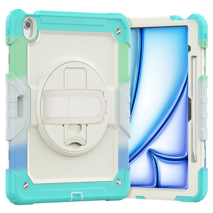 Turntable Holder Silicone Hybrid PC Tablet Case with Shoulder Strap, For iPad Air 11 2025 / 2024�...