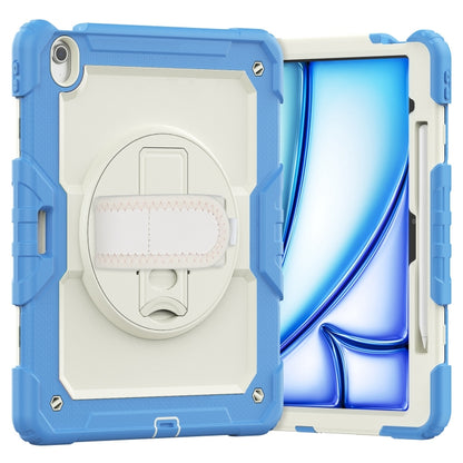 Turntable Holder Silicone Hybrid PC Tablet Case with Shoulder Strap, For iPad Air 11 2025 / 2024�...