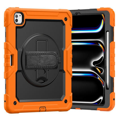 Turntable Holder Silicone Hybrid PC Tablet Case with Shoulder Strap, For iPad Air 11 2025 / 2024�...