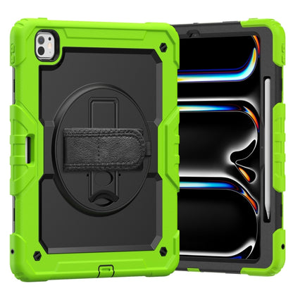 Turntable Holder Silicone Hybrid PC Tablet Case with Shoulder Strap, For iPad Air 11 2025 / 2024�...