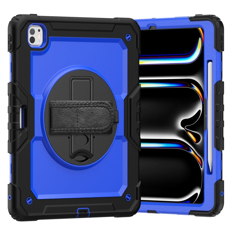 Turntable Holder Silicone Hybrid PC Tablet Case with Shoulder Strap, For iPad Air 11 2025 / 2024�...