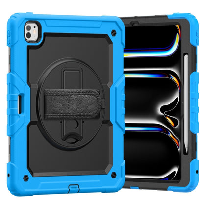 Turntable Holder Silicone Hybrid PC Tablet Case with Shoulder Strap, For iPad Air 11 2025 / 2024�...