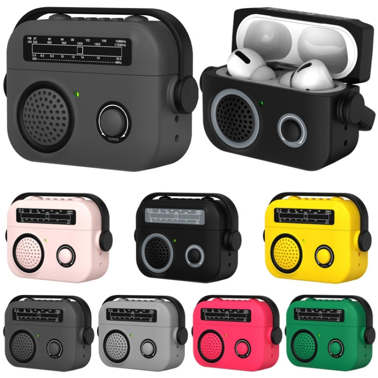 Radio Style Wireless Bluetooth Earphones Shockproof Protective Case, For AirPods Pro 2�����������...