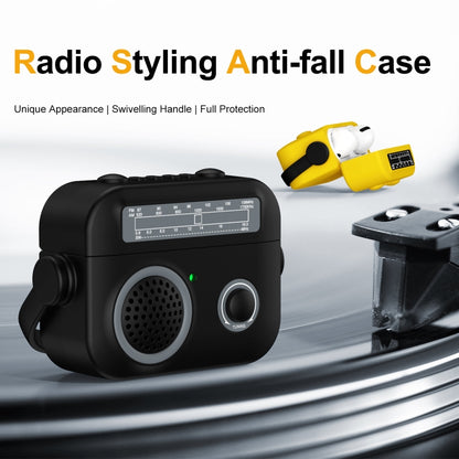 Radio Style Wireless Bluetooth Earphones Shockproof Protective Case, For AirPods Pro 2�����������...