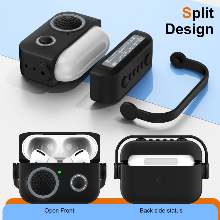 Radio Style Wireless Bluetooth Earphones Shockproof Protective Case, For AirPods Pro 2�����������...