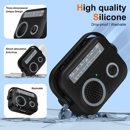 Radio Style Wireless Bluetooth Earphones Shockproof Protective Case, For AirPods Pro 2�����������...