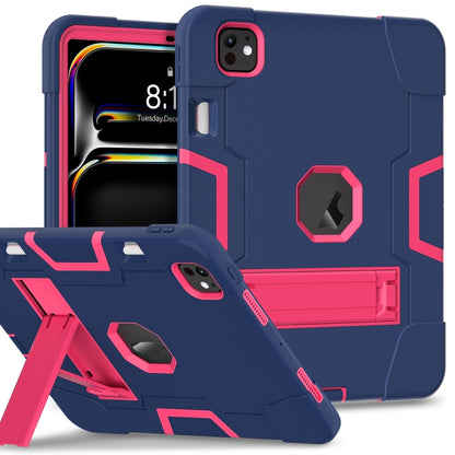 Contrast Color Silicone Acrylic PC Tablet Case with Holder