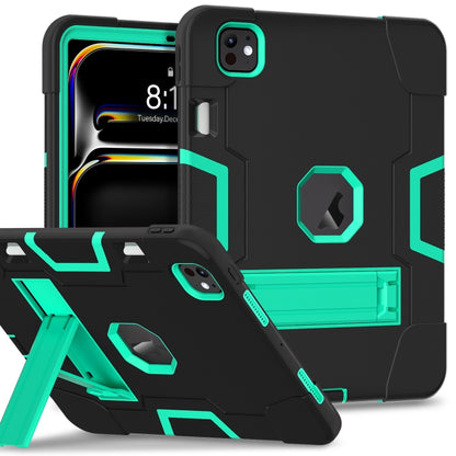 Contrast Color Silicone Acrylic PC Tablet Case with Holder