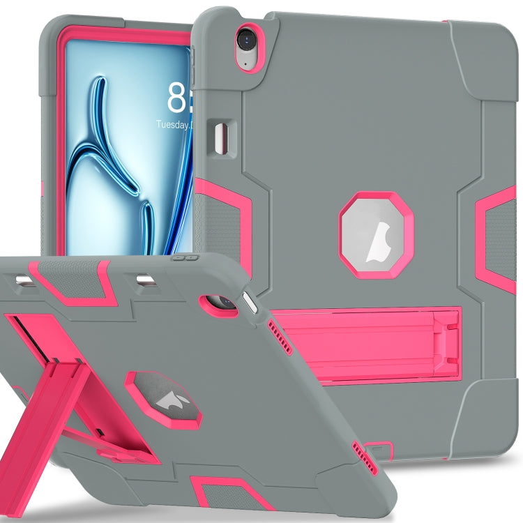 Contrast Color Silicone Acrylic PC Tablet Case with Holder