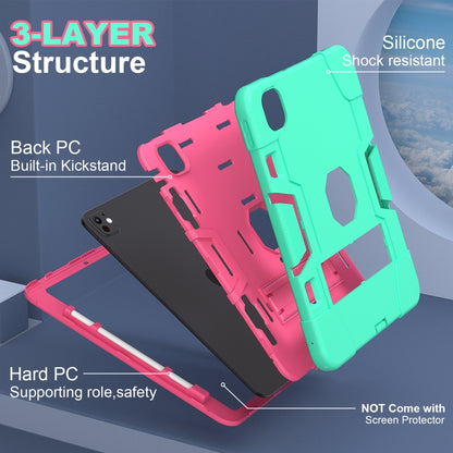 Contrast Color Silicone Acrylic PC Tablet Case with Holder