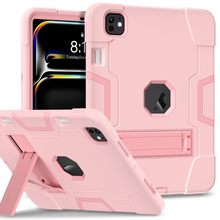 Contrast Color Silicone Acrylic PC Tablet Case with Holder