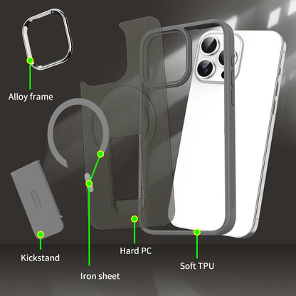 Acrylic Hybrid TPU MagSafe Holder Phone Case
