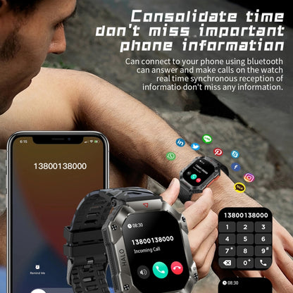KR80 2.0 inch BT5.1 IP67 Sport Smart Watch