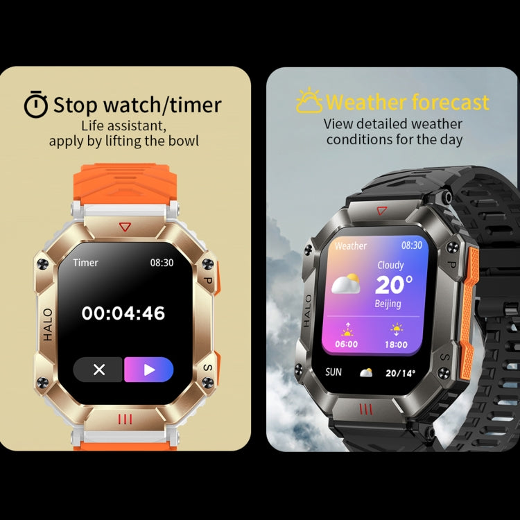 KR80 2.0 inch BT5.1 IP67 Sport Smart Watch