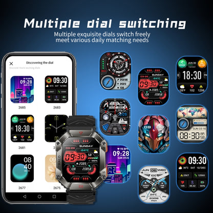 KR80 2.0 inch BT5.1 IP67 Sport Smart Watch