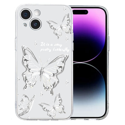 Colored Drawing Pattern Transparent TPU Phone Case, For iPhone 14, For iPhone 14 Pro�������������...