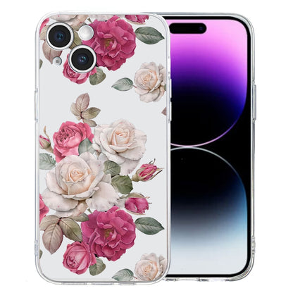 Colored Drawing Pattern Transparent TPU Phone Case, For iPhone 16 Pro Max, For iPhone 16 Pro�����...