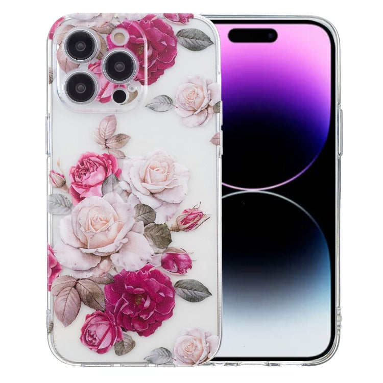 Colored Drawing Pattern Transparent TPU Phone Case, For iPhone 14, For iPhone 14 Pro�������������...
