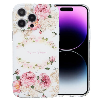 Colored Drawing Pattern Transparent TPU Phone Case, For iPhone 14, For iPhone 14 Pro�������������...