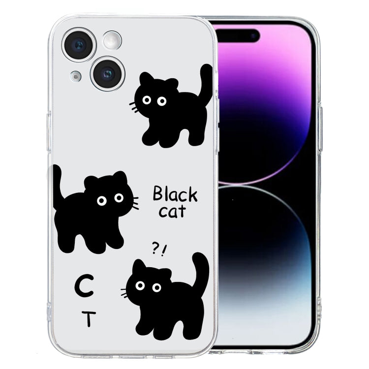 Colored Drawing Pattern Transparent TPU Phone Case, For iPhone 16 Pro Max, For iPhone 16 Pro�����...