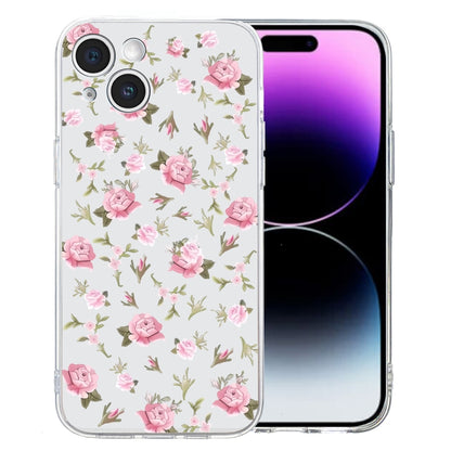 Colored Drawing Pattern Transparent TPU Phone Case, For iPhone 16 Pro Max, For iPhone 16 Pro�����...