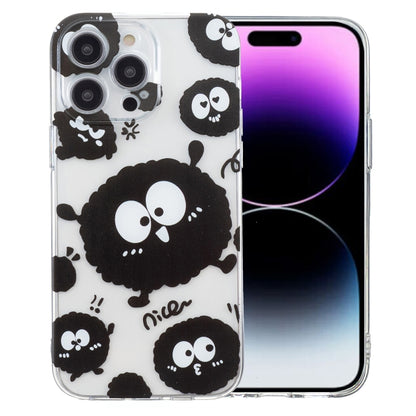 Colored Drawing Pattern Transparent TPU Phone Case, For iPhone 16 Pro Max, For iPhone 16 Pro�����...