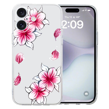 Colored Drawing Pattern Transparent TPU Phone Case, For iPhone 16 Pro Max, For iPhone 16 Pro�����...