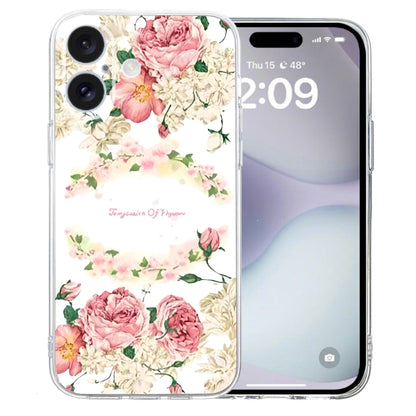 Colored Drawing Pattern Transparent TPU Phone Case, For iPhone 16 Pro Max, For iPhone 16 Pro�����...