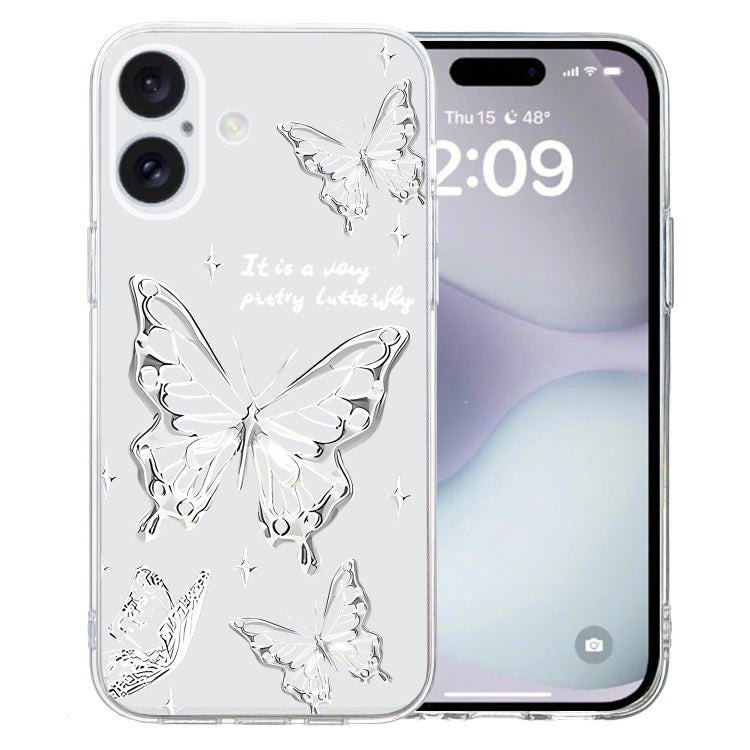 Colored Drawing Pattern Transparent TPU Phone Case, For iPhone 16 Pro Max, For iPhone 16 Pro�����...