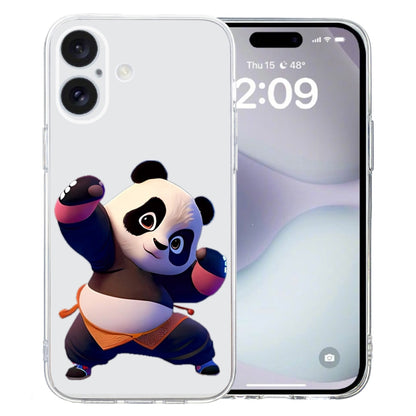 Colored Drawing Pattern Transparent TPU Phone Case, For iPhone 16 Pro Max, For iPhone 16 Pro�����...