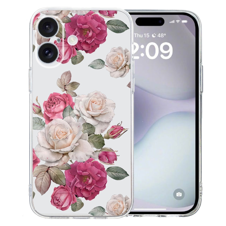 Colored Drawing Pattern Transparent TPU Phone Case, For iPhone 16 Pro Max, For iPhone 16 Pro�����...