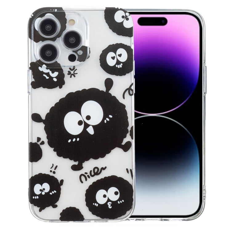 Colored Drawing Pattern Transparent TPU Phone Case, For iPhone 16 Pro Max, For iPhone 16 Pro�����...