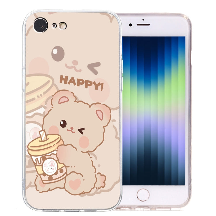 Colored Drawing Pattern Transparent TPU Phone Case, For iPhone 14, For iPhone 14 Pro�������������...
