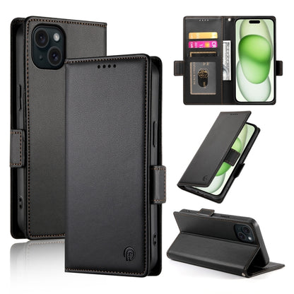Side Buckle Magnetic Frosted Leather Phone Case
