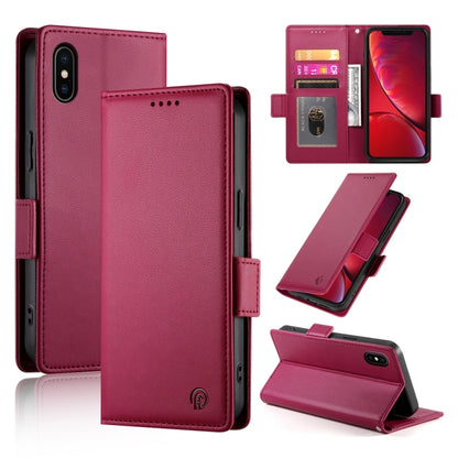 Side Buckle Magnetic Frosted Leather Phone Case