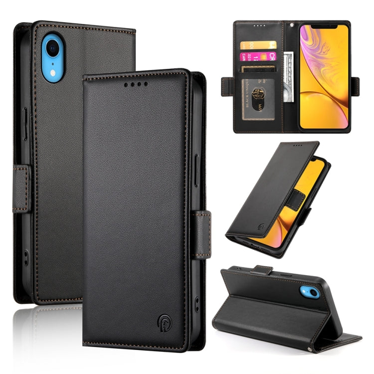 Side Buckle Magnetic Frosted Leather Phone Case