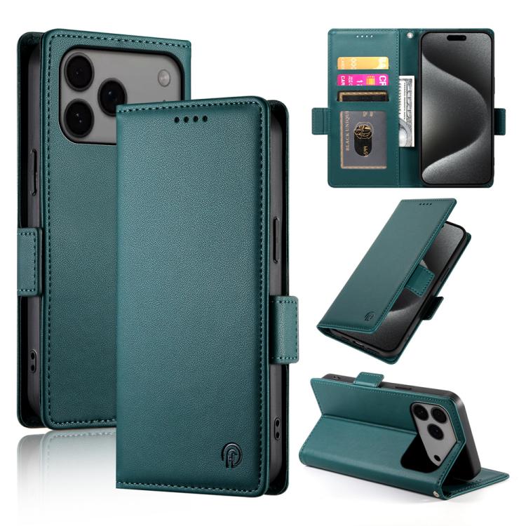 Side Buckle Magnetic Frosted Leather Phone Case