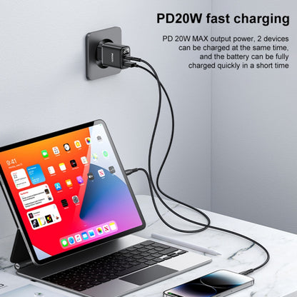 Yesido YC68 20W USB-C / Type-C + USB Digital Display Charger